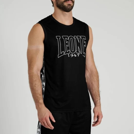 Camiseta Sin Mangas Leone Iconic ABX402 Negro