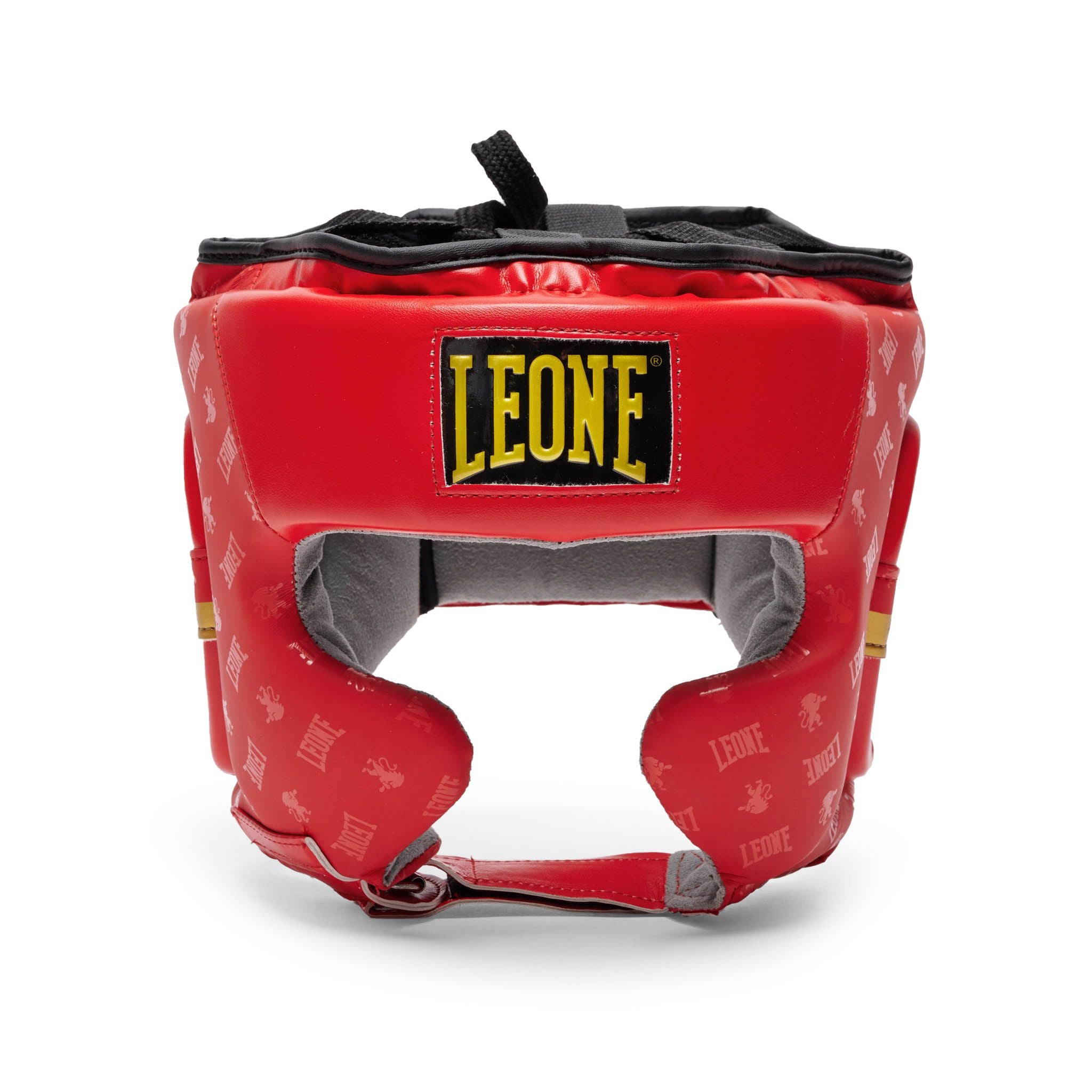 Casco de Boxeo Leone 1947 DNA Rojo con Protección de Pómulos CS445
