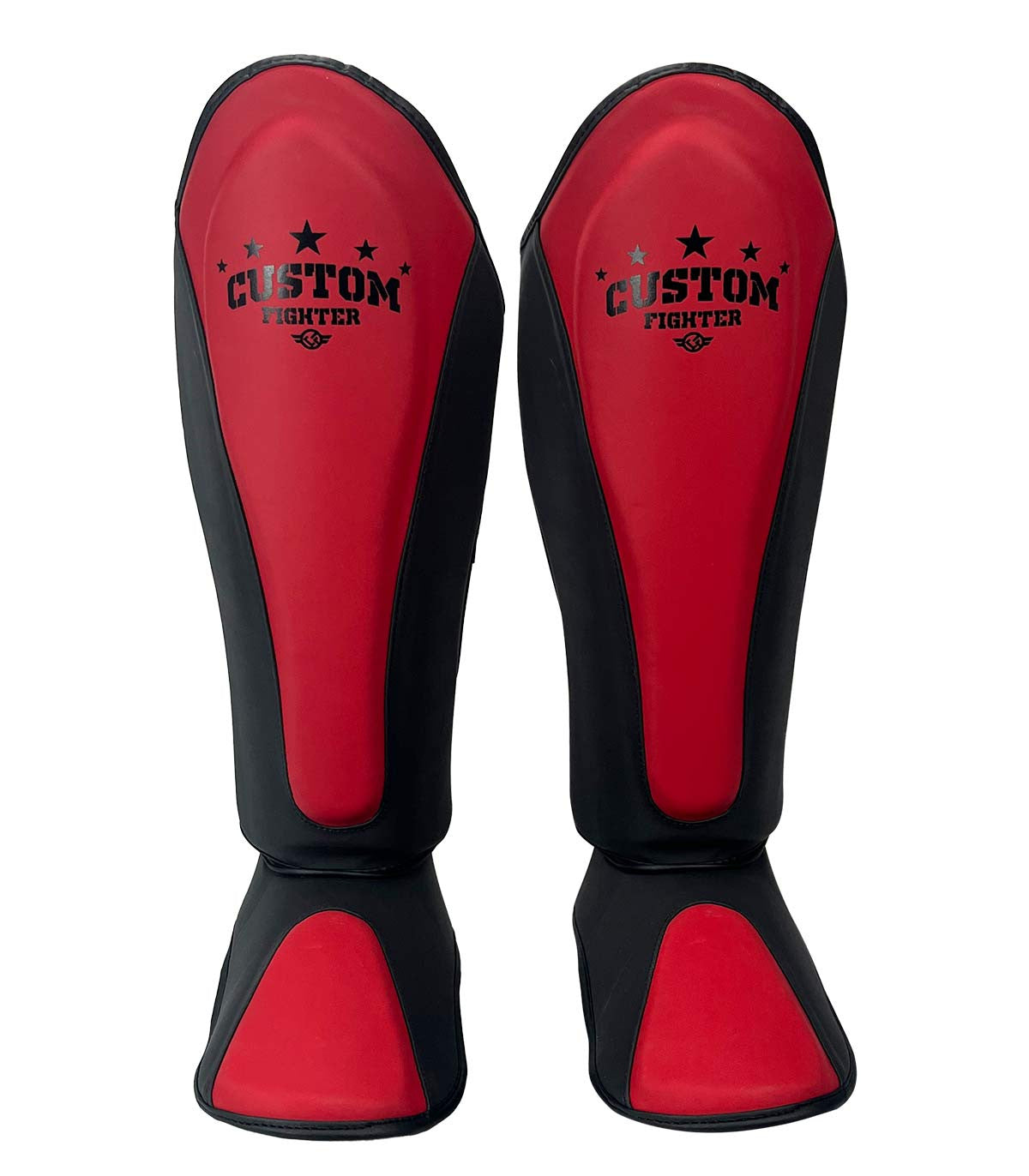 Espinilleras de Muay Thai Custom Fighter Blood Star Rojas