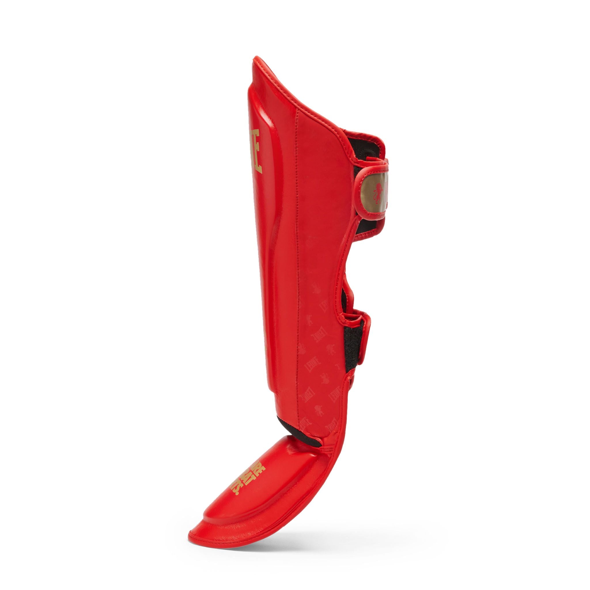 Espinilleras Muay Thai, Kickboxing y MMA Leone DNA GEL PT177 Roja