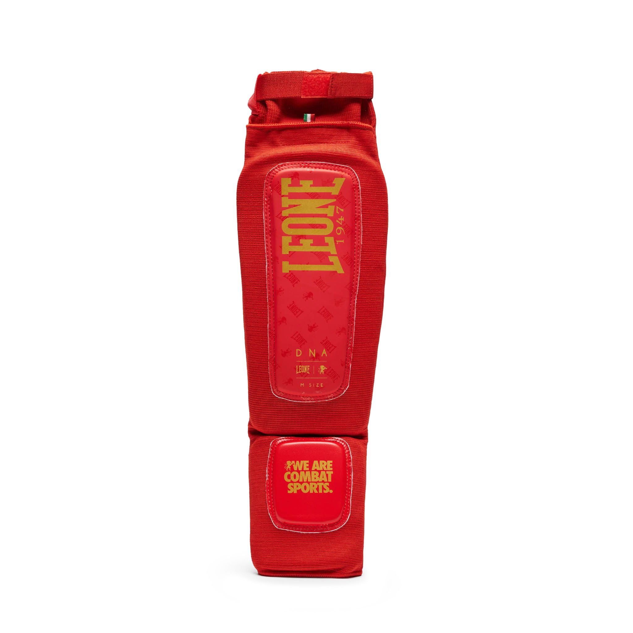 Espinilleras Muay Thai, Kickboxing y MMA Leone DNA PT123 Rojas