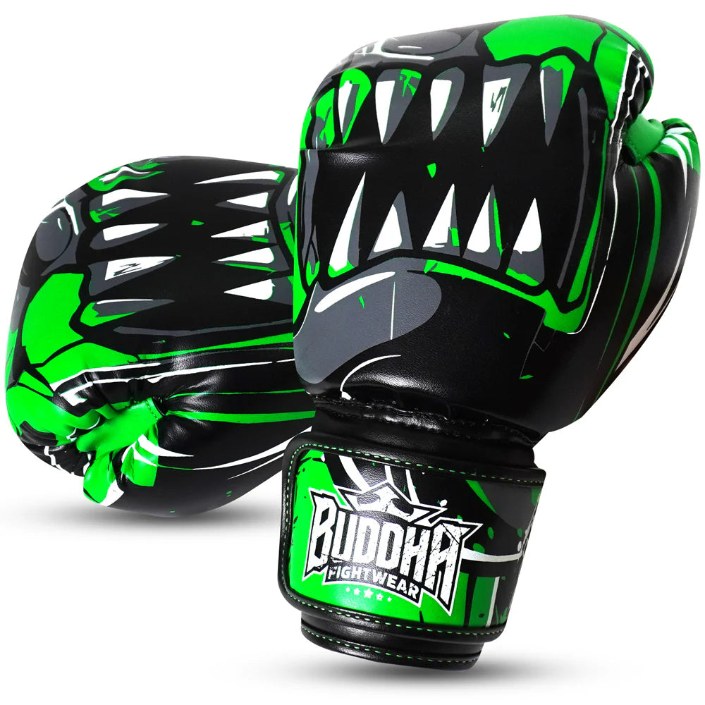 Guantes Infantiles Buddha Jaws Negro Verde