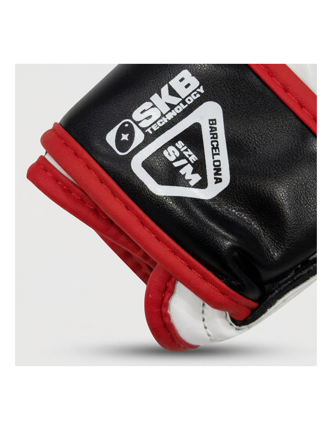 Guantillas MMA Shark IIS Blancas-Rojas para Entrenamiento