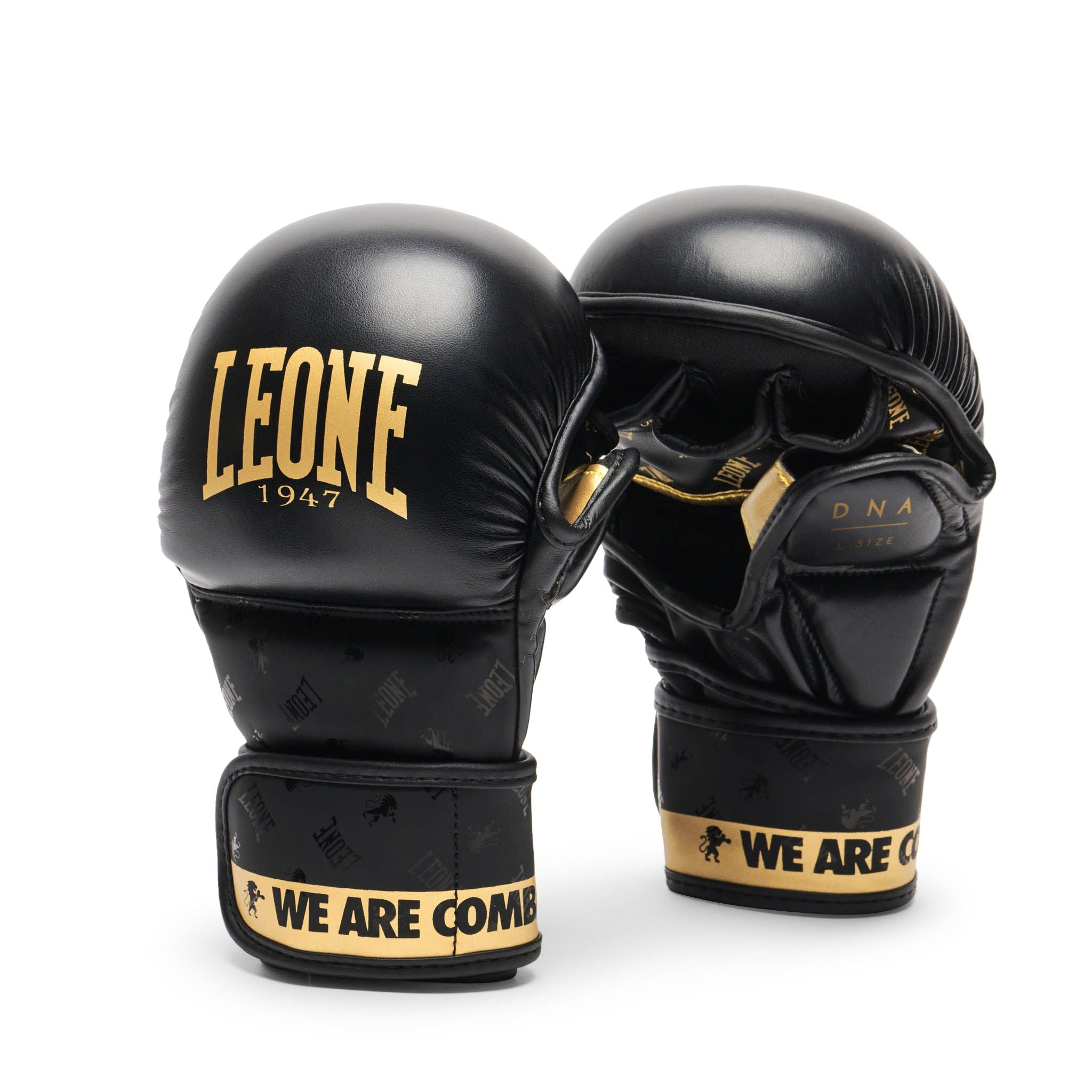 Guantillas de MMA Leone 1947 DNA Negras GP144 para Sparring y Entrenamiento