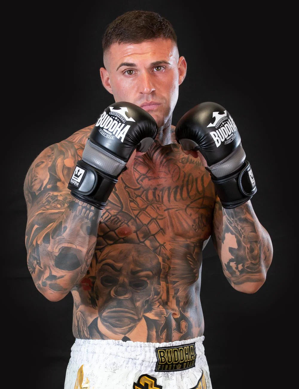 Guantes MMA Buddha Epic Competición Amateur Negros