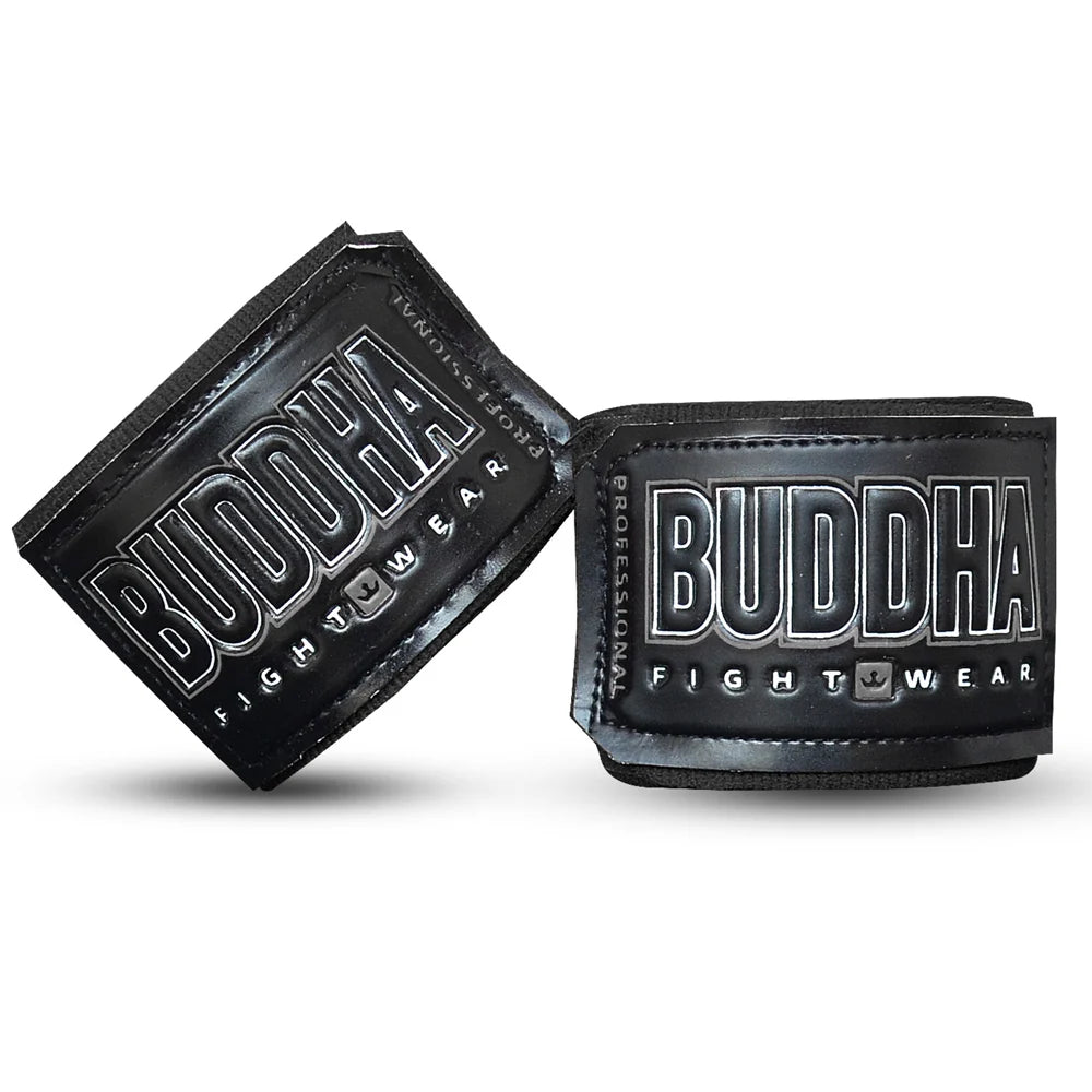 Vendas de Boxeo Semi Elásticas Buddha Negras 4,5 m