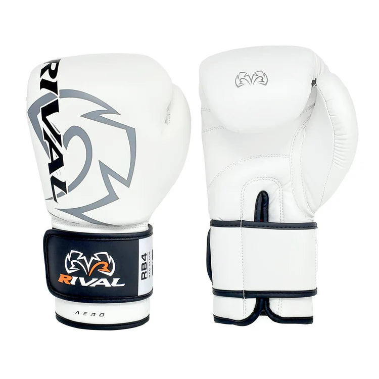 Guantes de Boxeo Rival RB4 Aero Bag Blanco