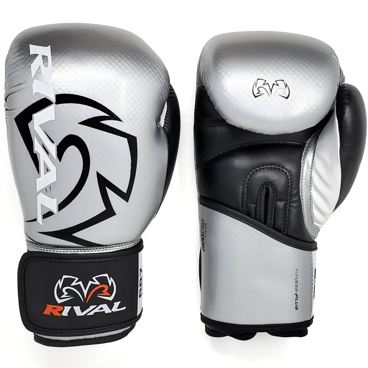 Guantes de Boxeo Rival RB7 Fitness Plus Plata/Negro