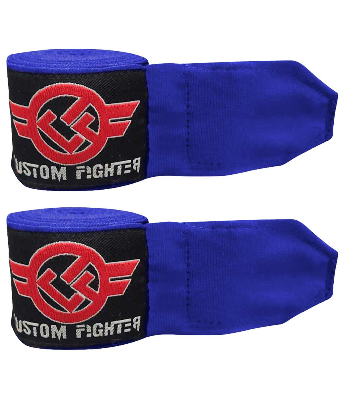 Vendas de Boxeo 5m Semi Elásticas Custom Fighter Azules