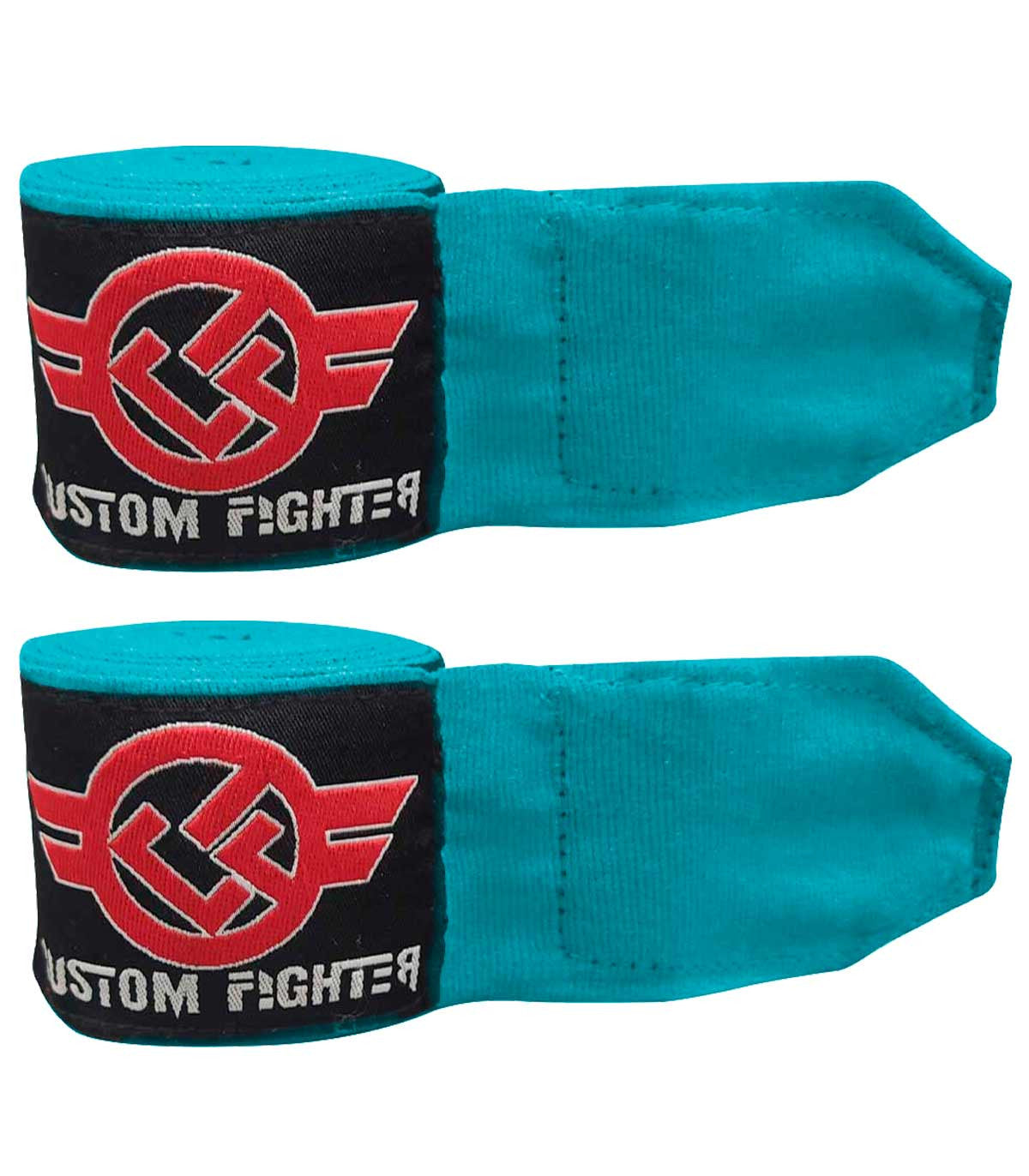 Vendas de Boxeo 5 m Semi Elásticas Custom Fighter Turquesa