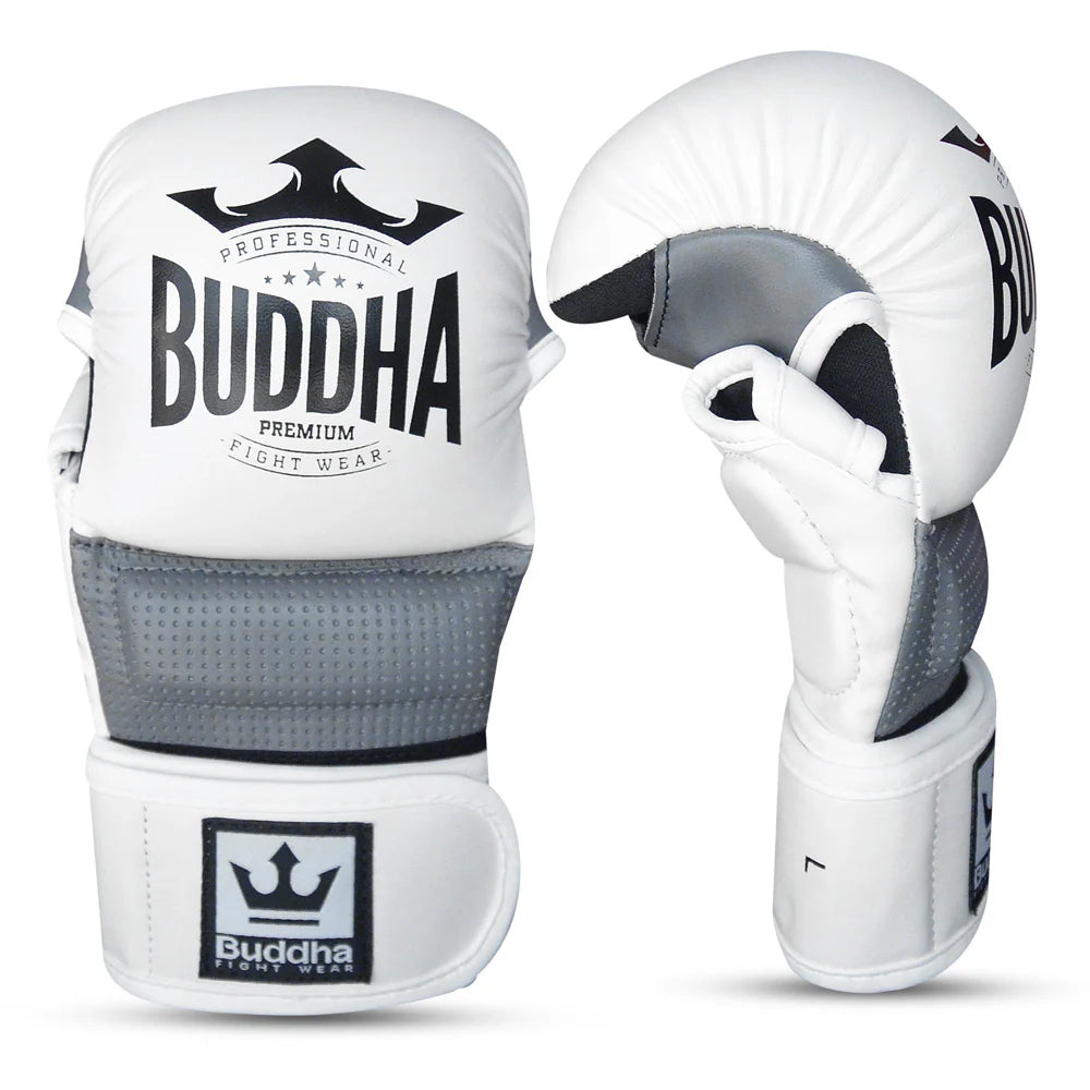 Guantes MMA Buddha Epic Competición Amateur Blancos