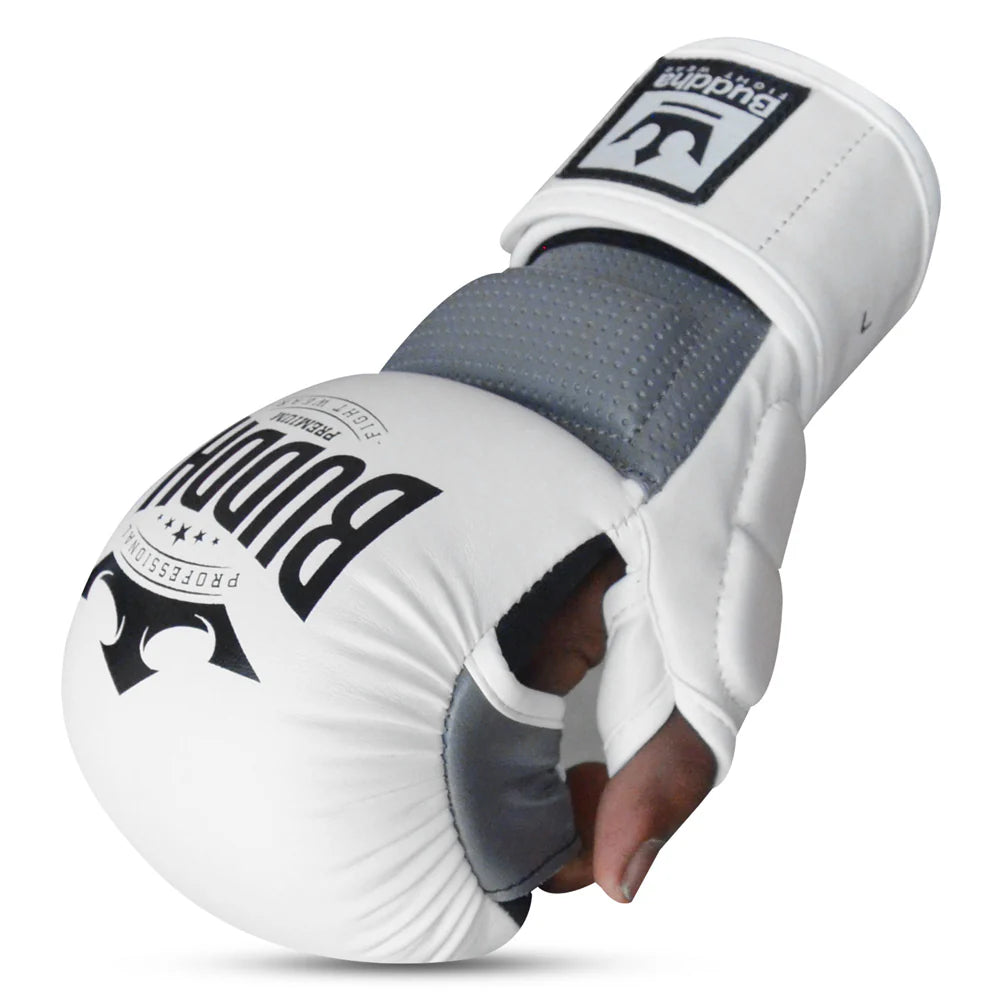 Guantes MMA Buddha Epic Competición Amateur Blancos