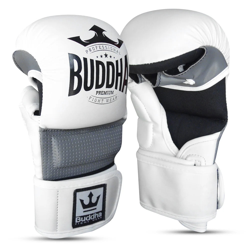 Guantes MMA Buddha Epic Competición Amateur Blancos